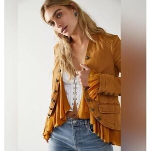 Like 🆕 Free People | Romantic Ruffle Jacket Small